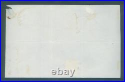 1849-1850 N°1 Cérès 10c. Bistre-jaune, sur lettre-pli Najac (Aveyron) cad 1851