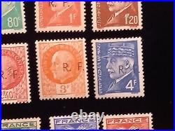 18 timbres France libération Bordeaux neufs signés