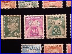 18 timbres France libération Bordeaux neufs signés