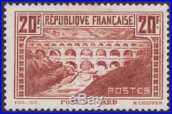 1929-1931 FRANCE N°262 PONT DU GARD NEUF Cote 550