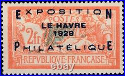 1929 Exposition philatélique Le Havre Merson neuf MH Y&T 257A cote 900 cv $990