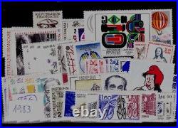 # 1 timbres France neufs années complètes 1980 A 1989