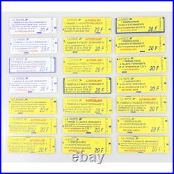 21 Carnets Fermés De France Neufs Avec 147 Validités Permanentes, Fac + De 212