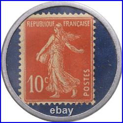 #345354 Monnaie, France, Omnium français d'électricité, 10 Centimes, Timbre-Mo