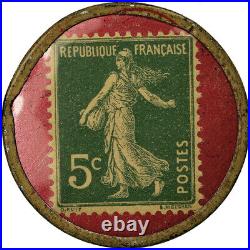 #488558 Monnaie, France, Cassoret Frères, Arras, 5 Centimes, Timbre-Monnaie, S