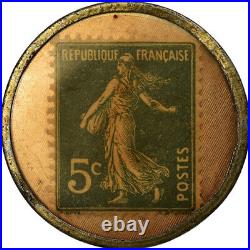 #488589 Monnaie, France, Selleries Réunies, Paris, 5 Centimes, Timbre-Monnaie