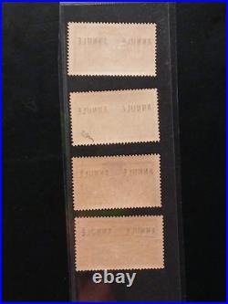 4 timbres France cours d'instruction type Merson annulé neufs