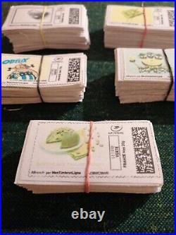 5 paquets de 100 timbre validite permanente pour lettre 20GR autocollant