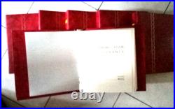 6 classeurs timbres France rouge + fiches MOC de 1849 à 2000