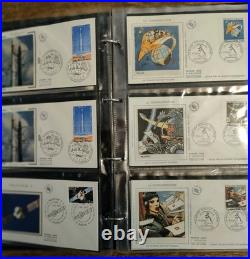 Album de 104 Enveloppes 1er jour aérospatiale, Aviation, Ballon, Aéronautique
