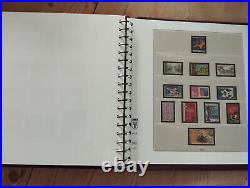 Album timbre Lindner Rouge avec étui Années 1990 à 1997 Bon état général complet