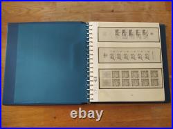Album timbre Lindner bleu sans étui pour carnet Année 1986-2005 Bon état complet