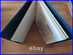 Album timbre Lindner bleu sans étui pour carnet Année 1986-2005 Bon état complet