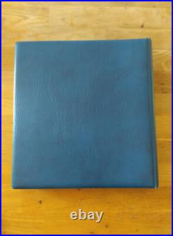 Album timbre Lindner bleu sans étui pour carnet Année 1986-2005 Bon état complet