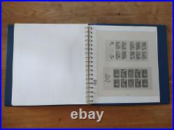 Album timbre Lindner bleu sans étui pour carnet Année 1986-2005 Bon état complet