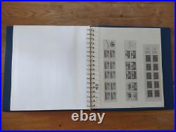 Album timbre Lindner bleu sans étui pour carnet Année 1986-2005 Bon état complet