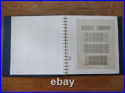 Album timbre Lindner bleu sans étui pour carnet Année 1986-2005 Bon état complet