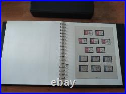 Album timbre Lindner noir avec étui Années 1984 à 1991 Bon état complet