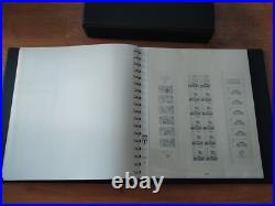 Album timbre Lindner noir avec étui Années 1984 à 1991 Bon état complet