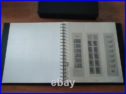 Album timbre Lindner noir avec étui Années 1984 à 1991 Bon état complet