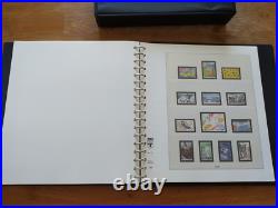 Album timbre Lindner noir avec étui Années 1991 à 1997 Bon état complet