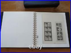 Album timbre Lindner noir avec étui Années 1991 à 1997 Bon état complet