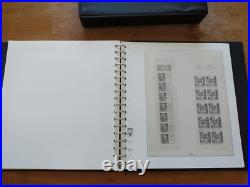 Album timbre Lindner noir avec étui Années 1991 à 1997 Bon état complet