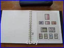 Album timbre Lindner noir avec étui Années 1991 à 1997 Bon état complet