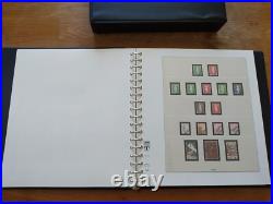 Album timbre Lindner noir avec étui Années 1991 à 1997 Bon état complet