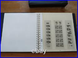 Album timbre Lindner noir avec étui Années 1991 à 1997 Bon état complet