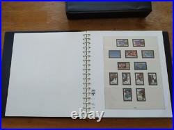 Album timbre Lindner noir avec étui Années 1991 à 1997 Bon état complet