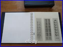 Album timbre Lindner noir avec étui Années 1991 à 1997 Bon état complet