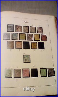Album timbres France de 1849 à 1959 oblitérés, neufs neufs
