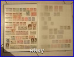 Album timbres bleu pages blanches + timbres neufs/ de 1900 à 1956
