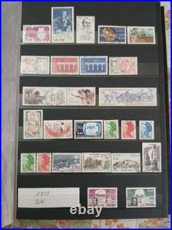 Album timbres france De 1984 A 1992 En Oblitérés