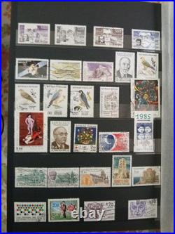Album timbres france De 1984 A 1992 En Oblitérés