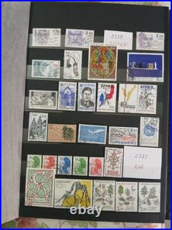 Album timbres france De 1984 A 1992 En Oblitérés