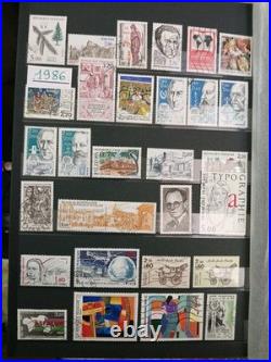 Album timbres france De 1984 A 1992 En Oblitérés