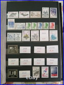 Album timbres france De 1984 A 1992 En Oblitérés