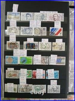 Album timbres france De 1984 A 1992 En Oblitérés