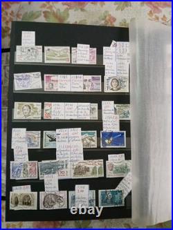 Album timbres france De 1984 A 1992 En Oblitérés