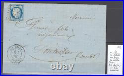 Algérie Lettre AIN BEIDA PC4116 Yvert 60 -1875 pour Pontarlier