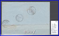 Algérie Lettre AIN BEIDA PC4116 Yvert 60 -1875 pour Pontarlier