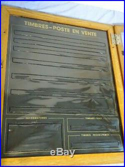 Ancienne vitrine de timbre la poste en vente Philatélie