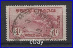 BELLE QUALITE! ORPHELINS de la GUERRE 1917 N°154 OBLITERE CACHET A DATE C/+600