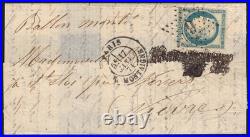 Ballon monté La Poste de Paris 17/JANV. /1871 pour Saint-Eloi près Nevers TB Ballon monté La Poste de Paris 17/JANV. /1871 pour Saint-Eloi près Nevers TB