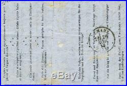 Ballon monté n°30 Gl Uhrich lettre formule aux drapeaux du 16 11 1870 arrivée 26