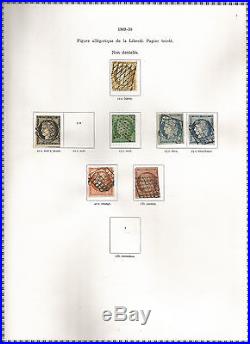 Belle Collection de timbres France obliterés