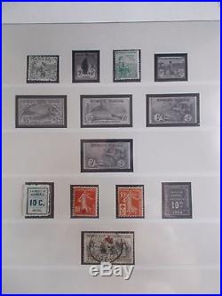 Belle collection France 1900 à 1937 neufs et quelques oblitérés côte 6100 euros