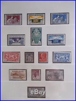 Belle collection France 1900 à 1937 neufs et quelques oblitérés côte 6100 euros